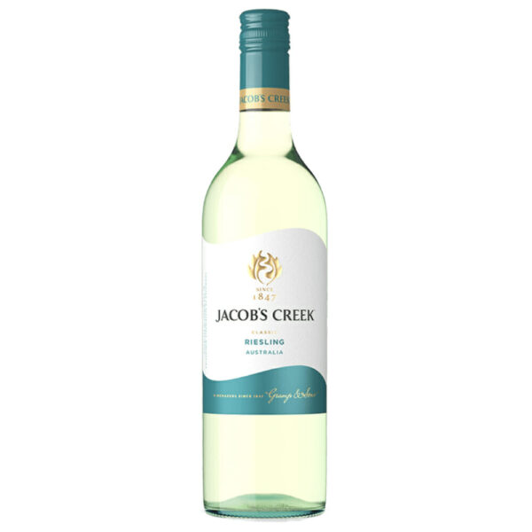 Jacob's Creek Classic Riesling 750ml image. Classic wines are ideal for those who seek excellent value and reliable quality for enjoyment.