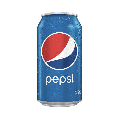 Pepsi 375ml image. Pepsi can 375ml the iconic cola soft drink loved worldwide for its refreshing taste.