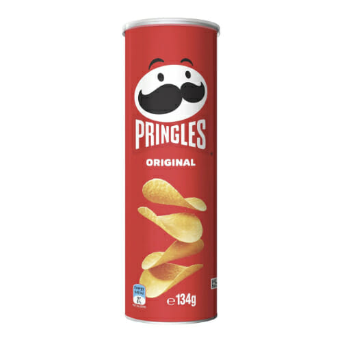 Pringles Original Salted Potato Chips: Classic crispy potato chips in a 134g pack.