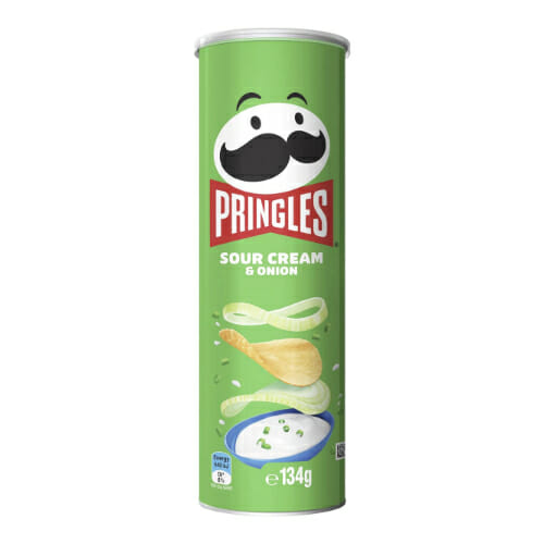 Pringles Sour Cream & Onion Chips 134g.