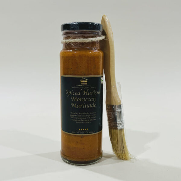 Spiced Harissa Moroccan Marinade 250ml image. Spiced Harissa Moroccan Marinade will impart a delicious flavour to your dishes. Ph 0351744888