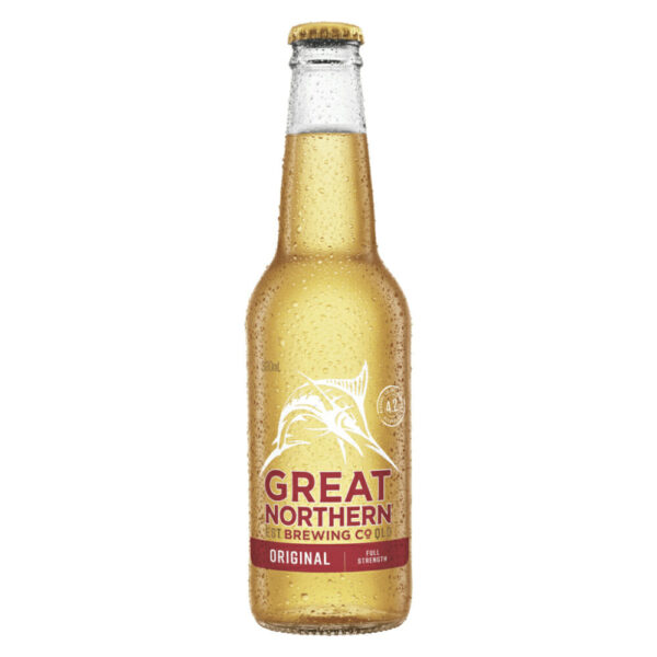 Great Northern Brewing Co.Original Lager Bottle 330ml image. Brewed with its fruity aroma, low bitterness and clean, crisp finish to enjoy.