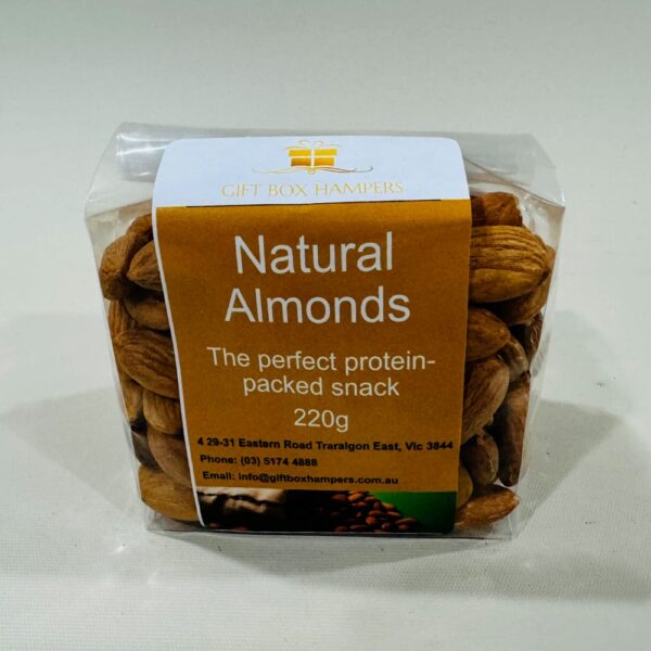 A 175g pack of natural almonds, the ideal protein snack for Ramadan. Crunchy, wholesome, and chemical-free, perfect for Iftar energy boost.