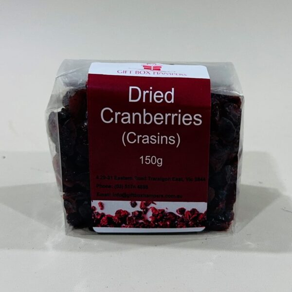 Bursting with tangy sweetness, these 150g dried cranberries are the perfect snack for a burst of flavour anytime, anywhere!