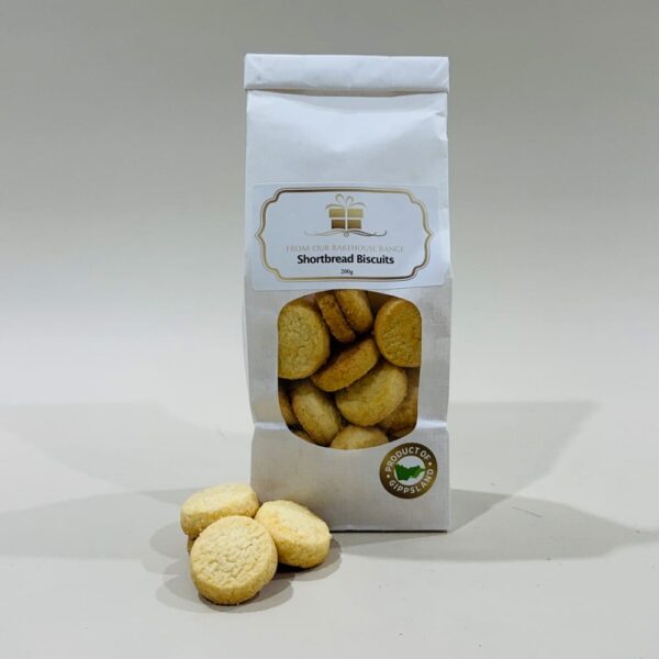 Traditional Shortbread Biscuits 200g image. 100% made in Australia from Australian ingredients. Buy now Online or Phone 03-5174-4888